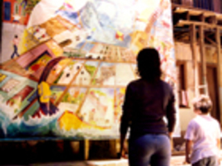 Mural en la población Unión Obrera Mural en la población Unión Obrera