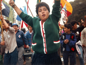 Marcha en contra de Augusto Pinochet