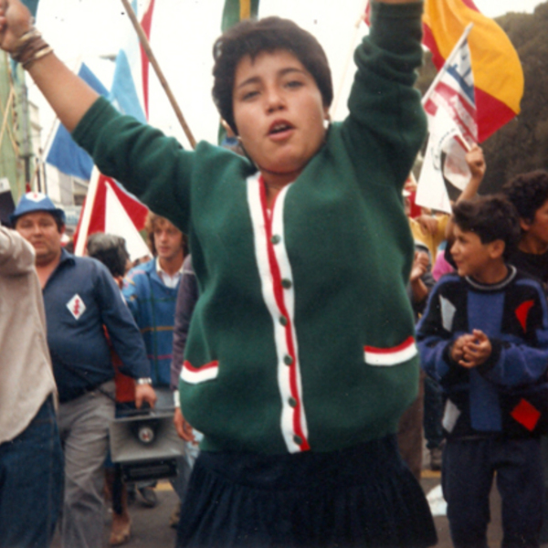 Marcha en contra de Augusto Pinochet