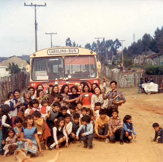 Inauguración de recorrido de buses