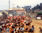 Inauguración de recorrido de buses