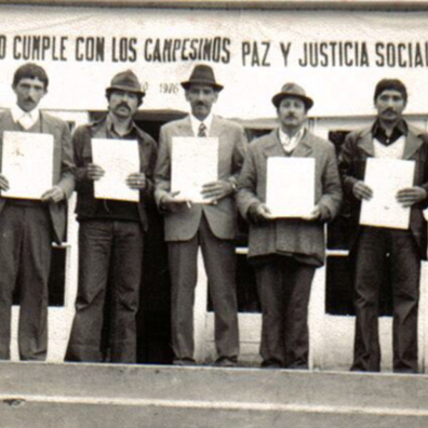 Entrega de tierras del fundo Loncopán