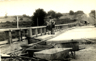 Construcción del puente Carlos Ibáñez del Campo