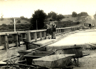 Construcción del puente Carlos Ibáñez del Campo