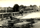 Construcción del puente Carlos Ibáñez del Campo