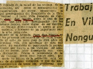 Labor de dirigente vecinal Labor de dirigente vecinal