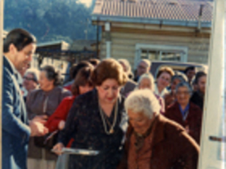 Inauguración de un club de ancianos