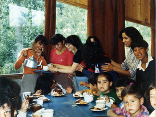 Desayuno en comedor popular