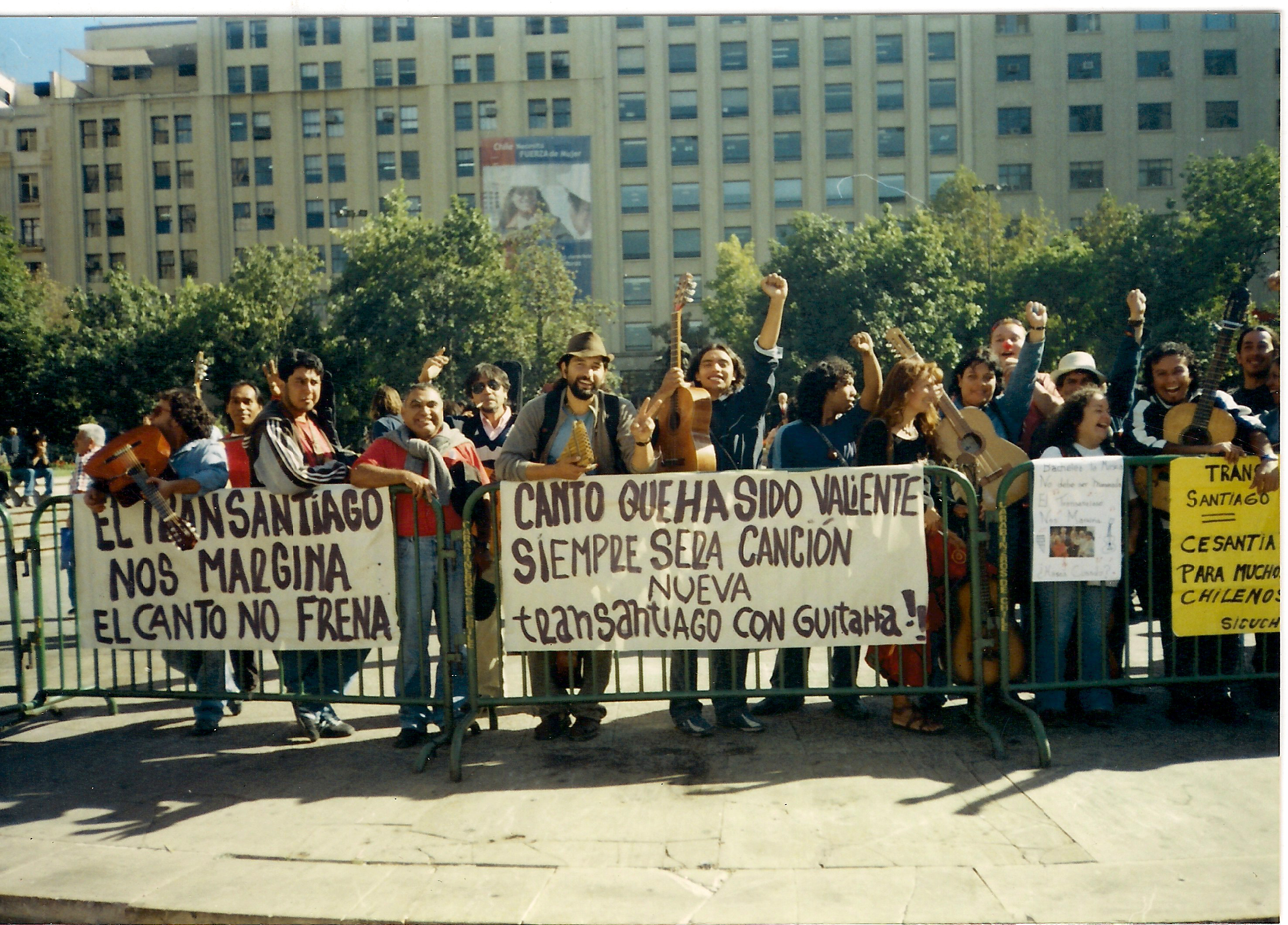 Manifestación de cantores urbanos