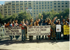 Manifestación de cantores urbanos