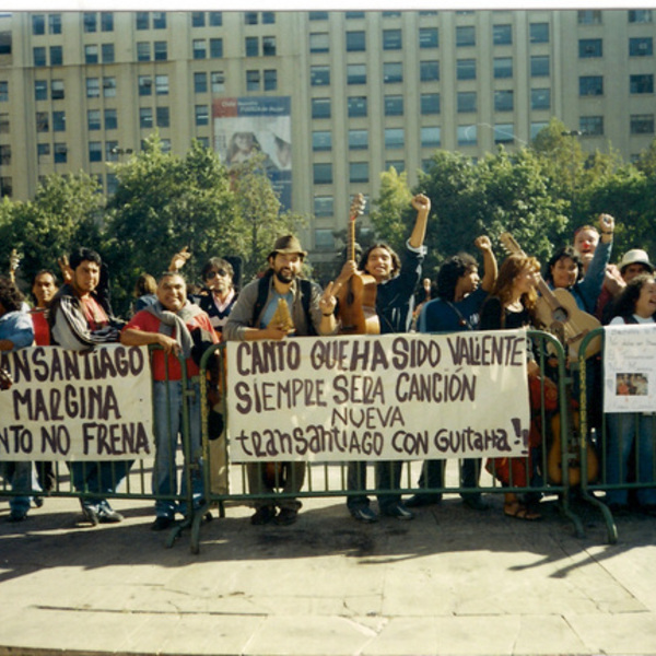 Manifestación de cantores urbanos