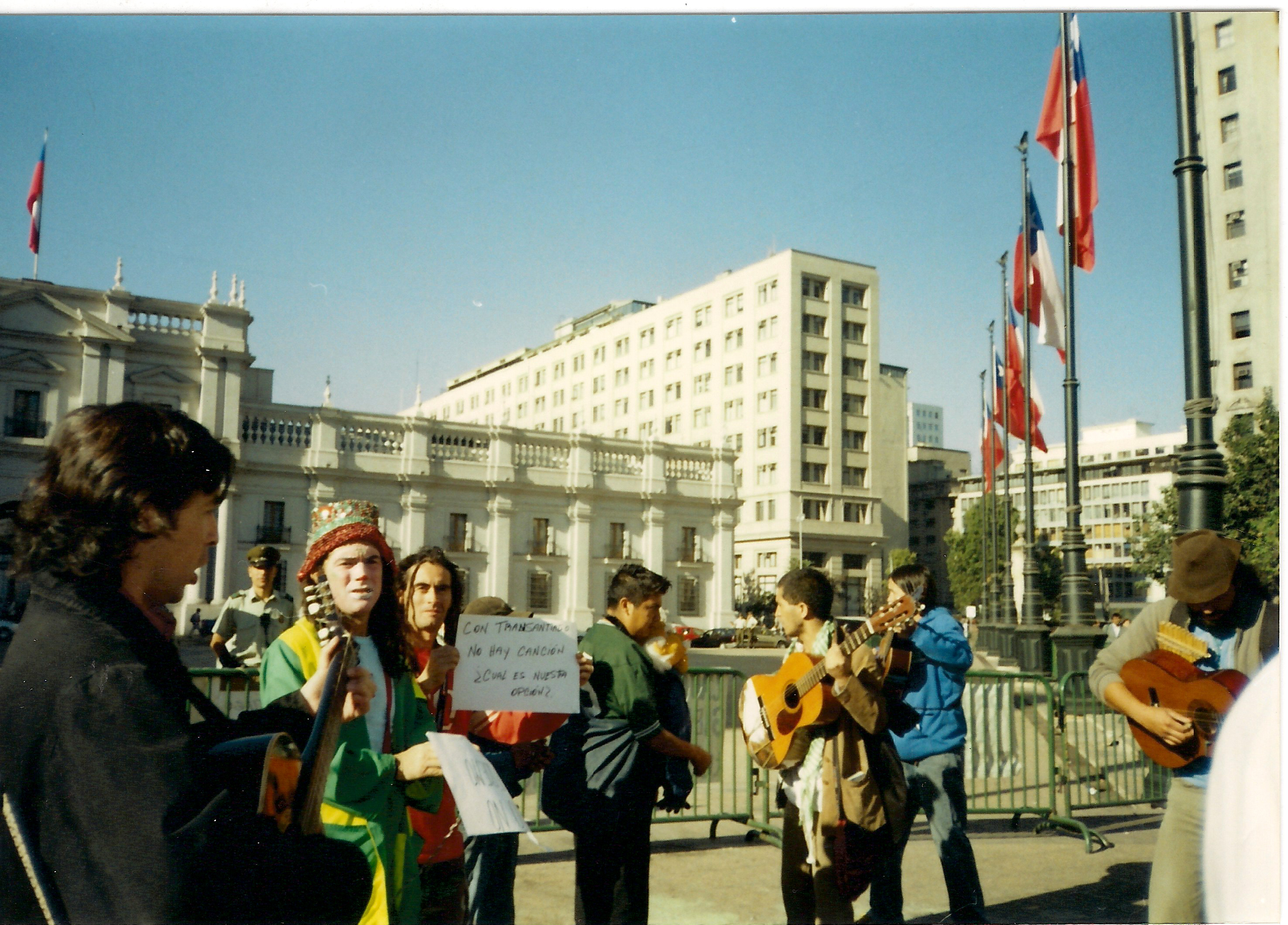 Manifestación de cantores urbanos