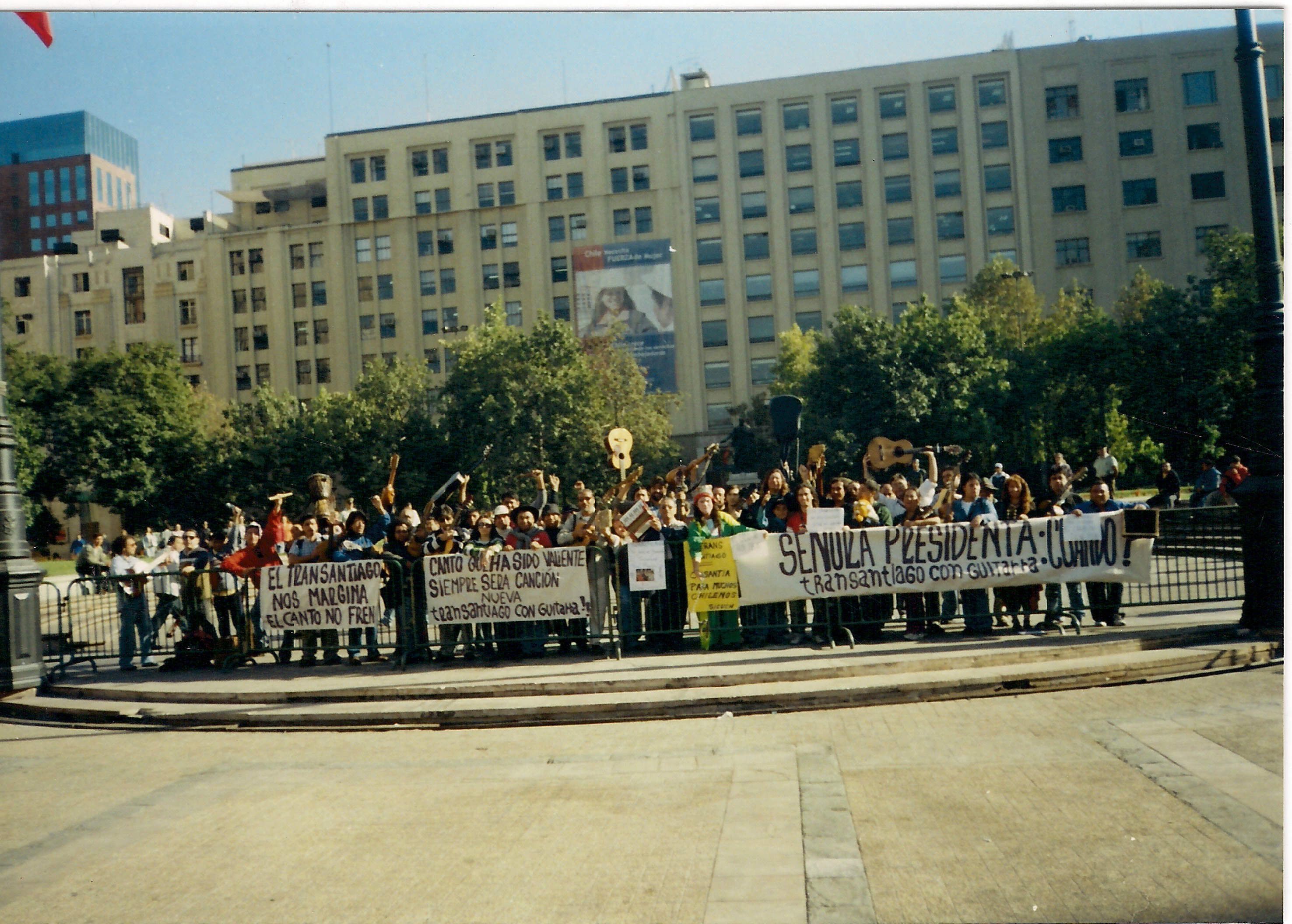 Manifestación de cantores urbanos