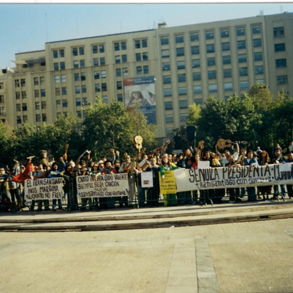 Manifestación de cantores urbanos