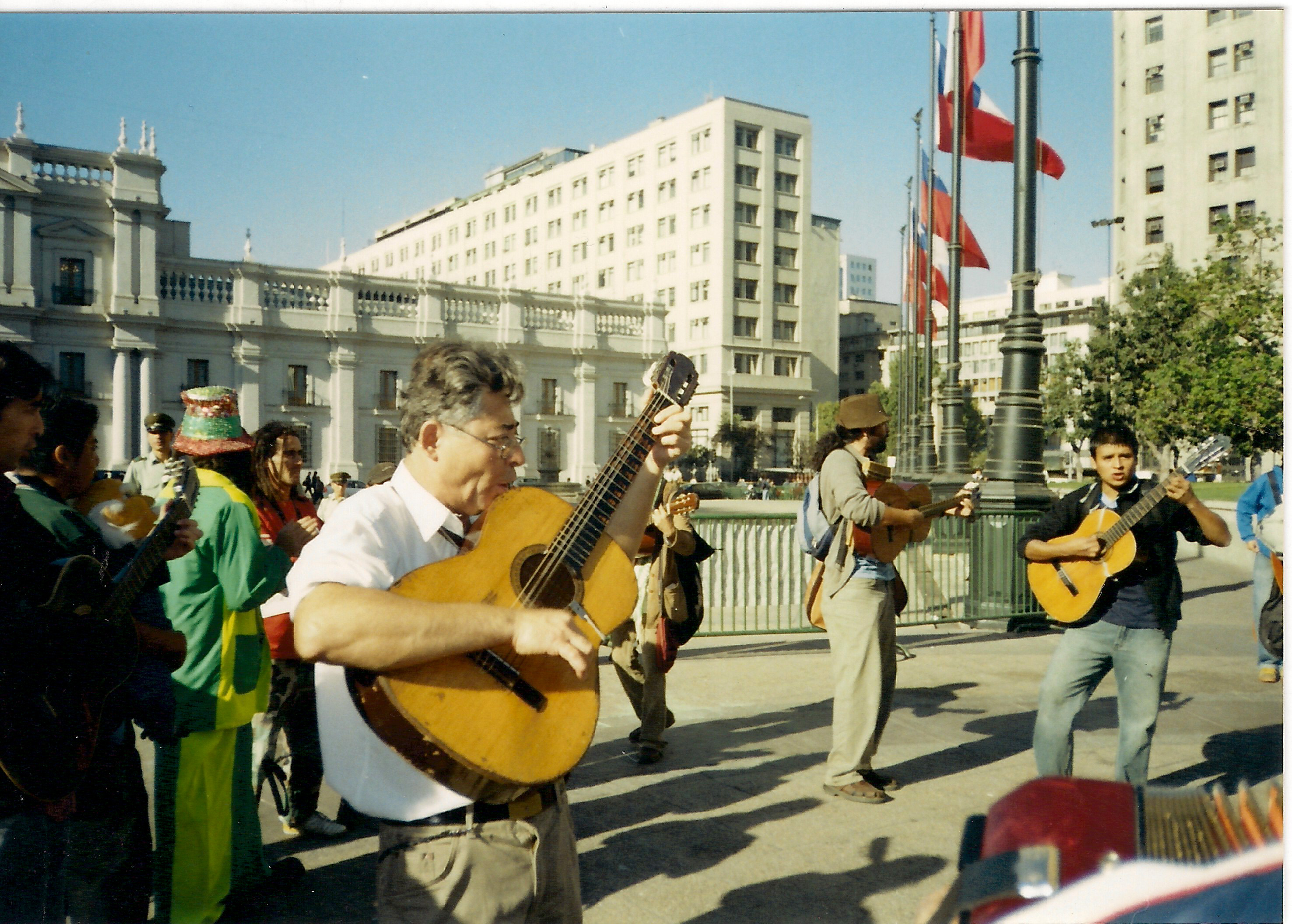 Manifestación de cantores urbanos