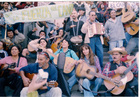 Manifestación de cantores urbanos