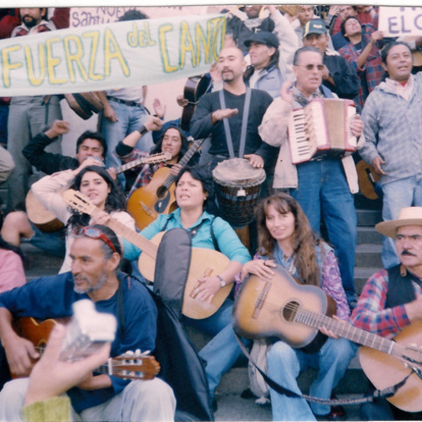 Manifestación de cantores urbanos