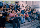 Manifestación de cantores urbanos