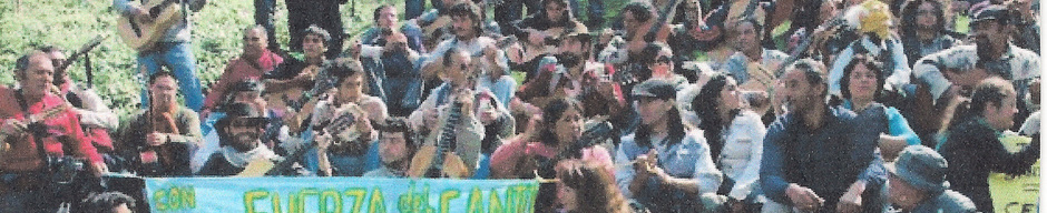 Manifestación de cantores urbanos