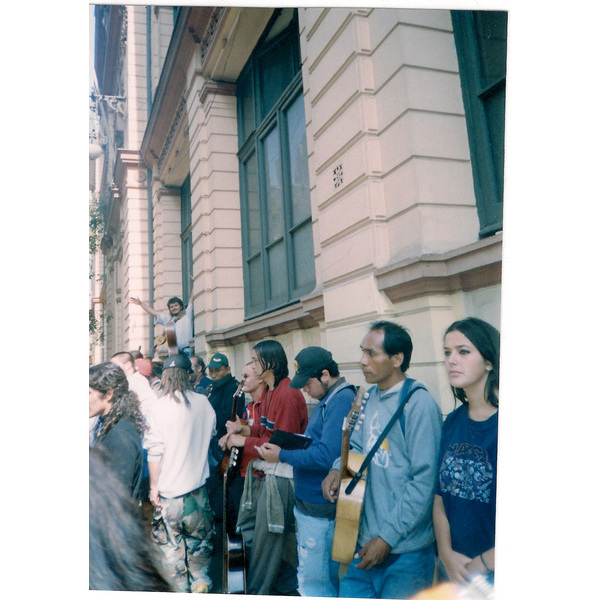 Manifestación de cantores urbanos