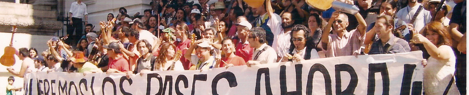 Protesta de cantores urbanos Protesta de cantores urbanos