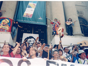 Protesta de cantores urbanos