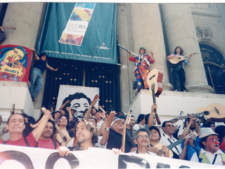 Protesta de cantores urbanos Protesta de cantores urbanos