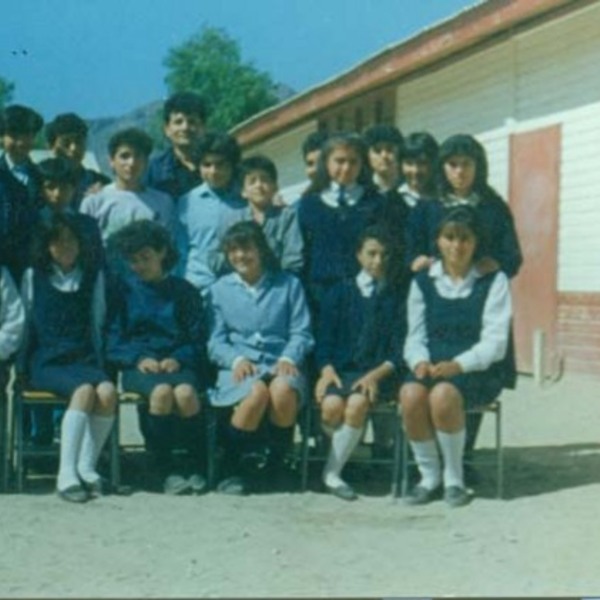 Alumnos de la ex Escuela de Carén