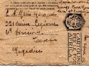 Carta de un soldado de la II Guerra Mundial