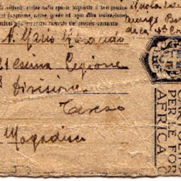 Carta de un soldado de la II Guerra Mundial