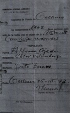 Autorización para salida de embarcación Autorización para salida de embarcación