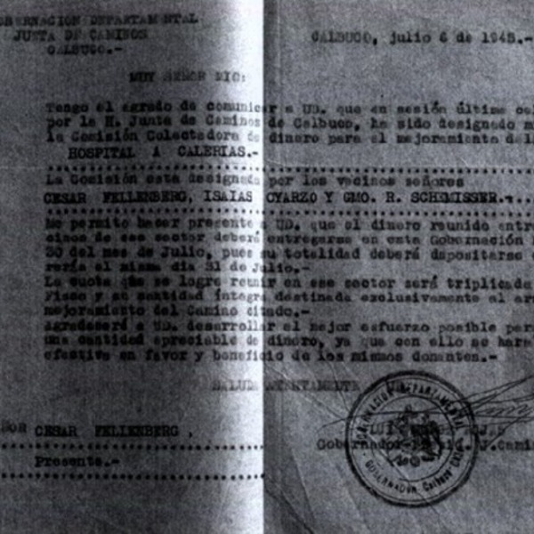 Carta al gobernador departamental de Calbuco Carta al gobernador departamental de Calbuco