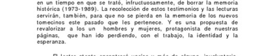 Apuntes para una historia, Tomé 1835-1950 Apuntes para una historia, Tomé 1835-1950
