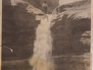 Salto de agua en la quebrada de Quisma