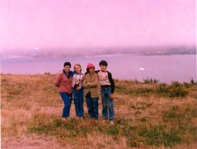 Familia Oporto en un día de campo