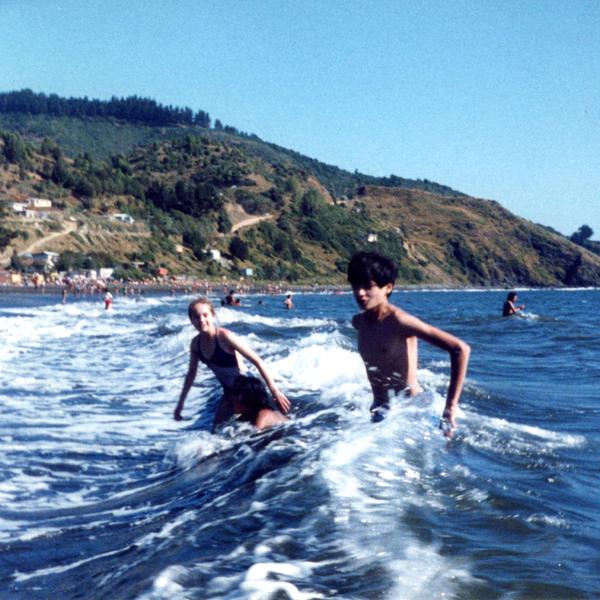 Hermanos Navarro Oporto en la playa