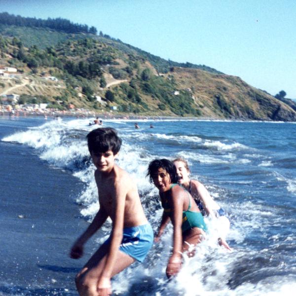 Primos en la playa Primos en la playa