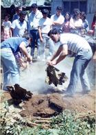 Destape de curanto en hoyo