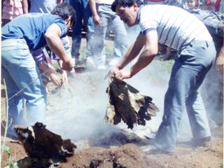 Destape de curanto en hoyo Destape de curanto en hoyo