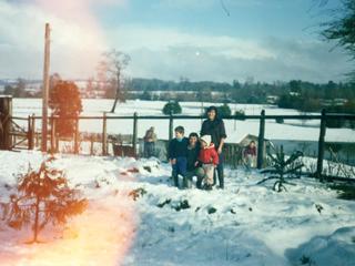 Tarde de nieve en Máfil