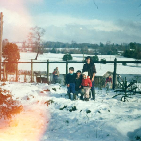 Tarde de nieve en Máfil