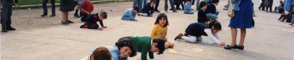 Juegos en la plaza de Máfil