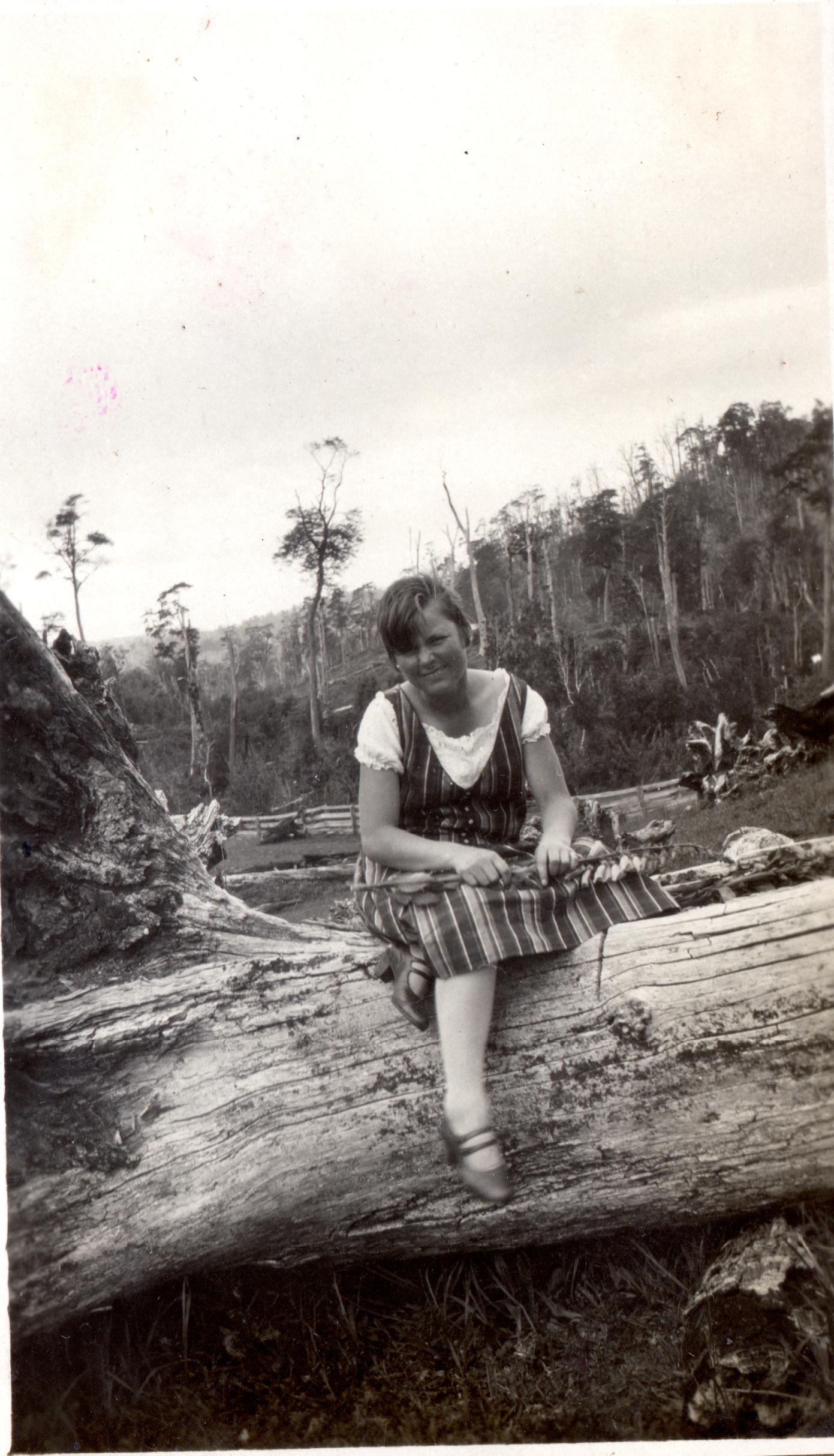 Gisela Geisse en el fundo Los Venados