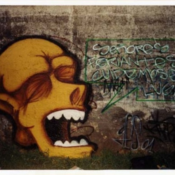 Graffiti en feria de Nonguén