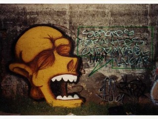 Graffiti en feria de Nonguén