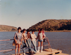 Amigos en la laguna de Cáhuil