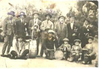 Grupo de músicos en la plaza de Vicuña