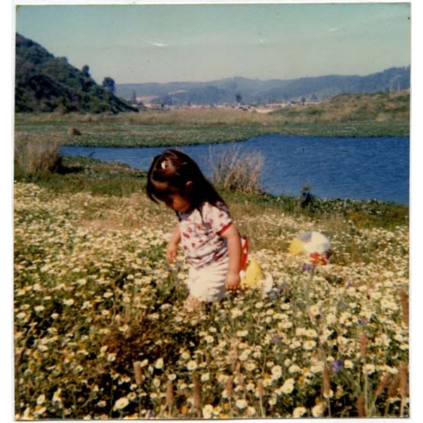 Susana Jara en la laguna Lo Galindo