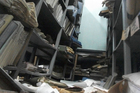 Estado del archivo del Liceo Abate Molina después del terremoto