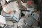 Estado del archivo del Liceo Abate Molina después del terremoto